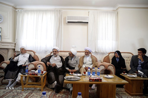 A photo report of the meeting of Ayatollah Saanei and Ayatollah Hashemi Rafsanjani Mashad, Iran